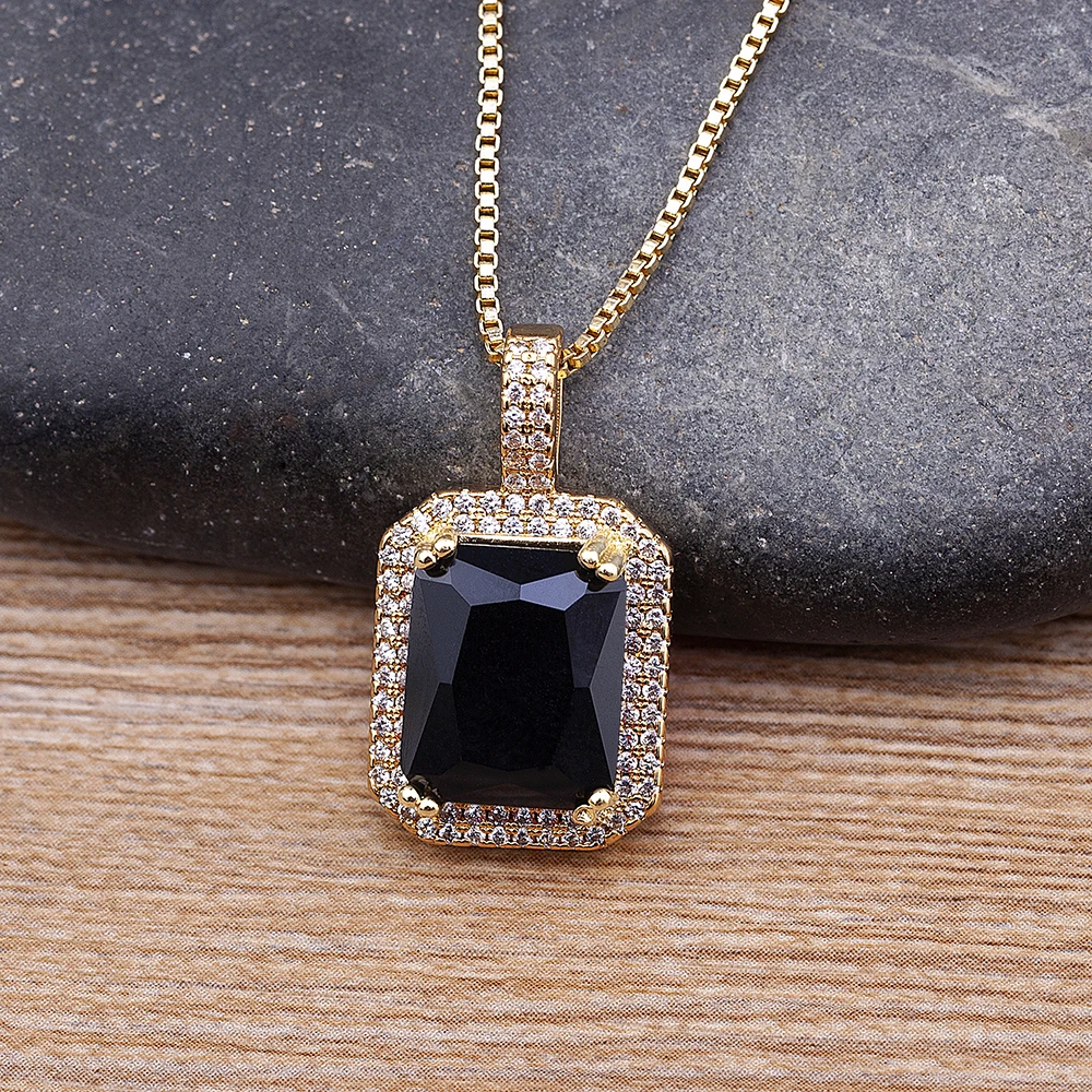 Fashion Retro Multi-color Rhinestone Crystal Necklace Copper Zircon Gold Pendant Neck Chain for Women Wedding Party Jewelry
Fashion Retro Multi-color Rhinestone Crystal Necklace Copper Zircon Gold Pendant Neck Chain for Women Wedding Party Jewelry