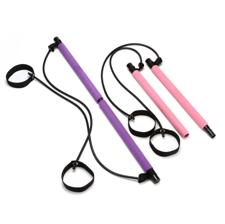 Yoga Pilates Bar Gym Stick, Portable Pilates Bar Kit With Resistance Band, Pink/purple
Yoga Pilates Bar Gym Stick, Portable Pilates Bar Kit With Resistance Band, Pink/purple