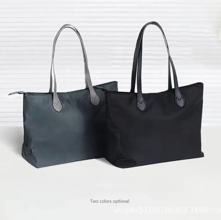 Fashion Waterproof Zipper Laptop Shoulder Nylon Shopping Bags Women's Tote Bag, Black or custom
Fashion Waterproof Zipper Laptop Shoulder Nylon Shopping Bags Women's Tote Bag, Black or custom
