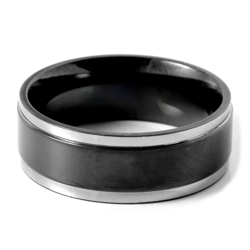High Quality 2021 New Trendy Personalized Stainless Steel Jewelry Black Centered Titanium Men Ring, Silver&black
High Quality 2021 New Trendy Personalized Stainless Steel Jewelry Black Centered Titanium Men Ring, Silver&black