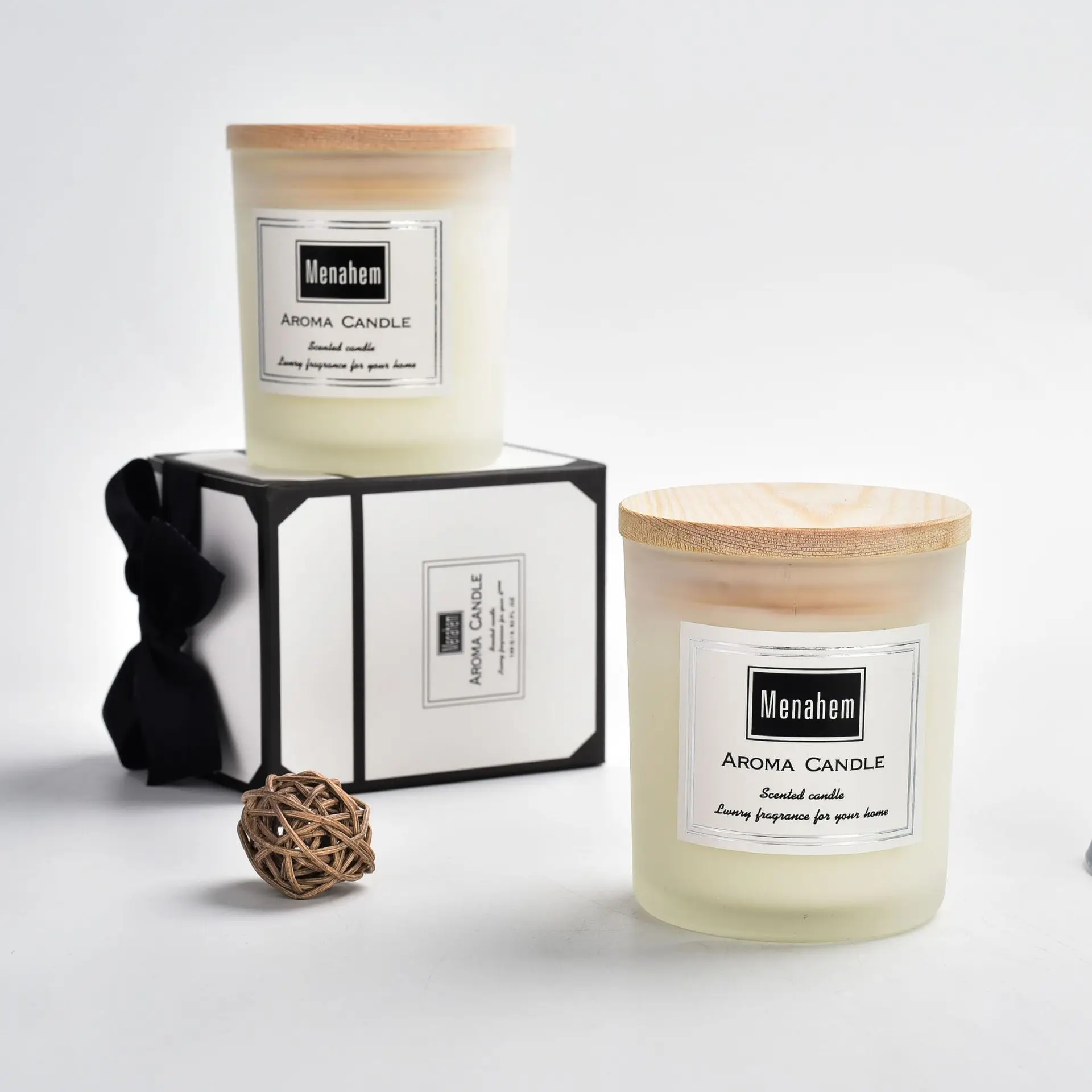 Wholesale Candle Fragrance Glass Candle Cup Cire De Soja Frosted Glass Candle Jar With Lid Bamboo For Wedding Souvenir, Depend on products
Wholesale Candle Fragrance Glass Candle Cup Cire De Soja Frosted Glass Candle Jar With Lid Bamboo For Wedding Souvenir, Depend on products