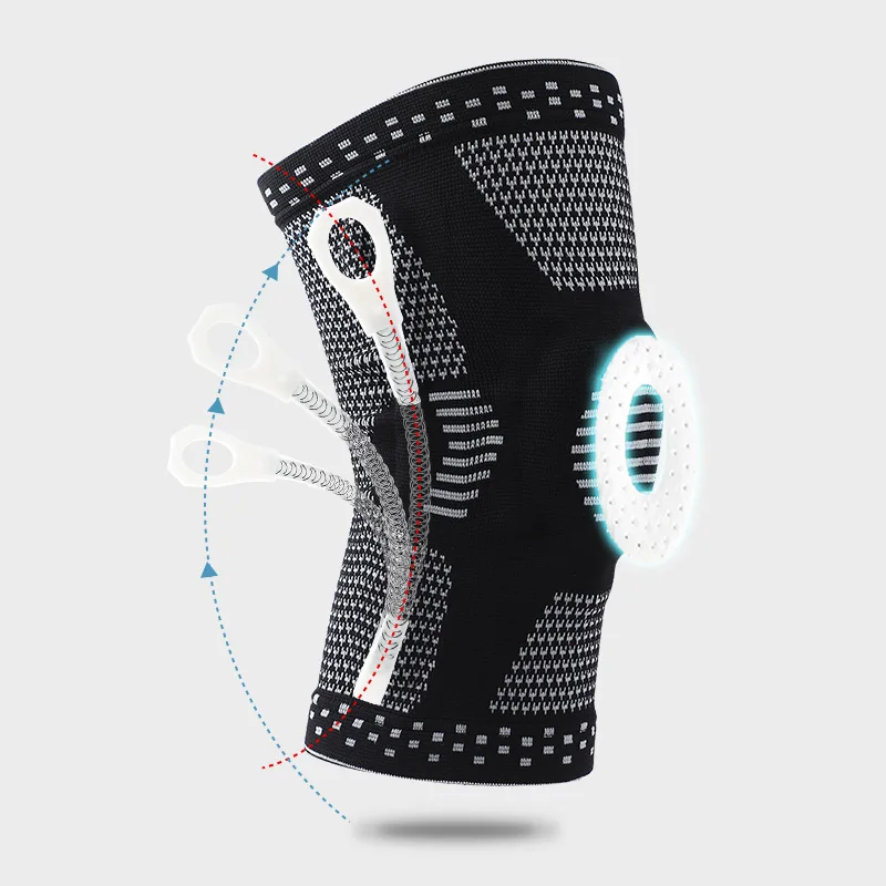 High quality sport running basketball protection leg sleeve spring support kneelet compression knee pad brace
High quality sport running basketball protection leg sleeve spring support kneelet compression knee pad brace