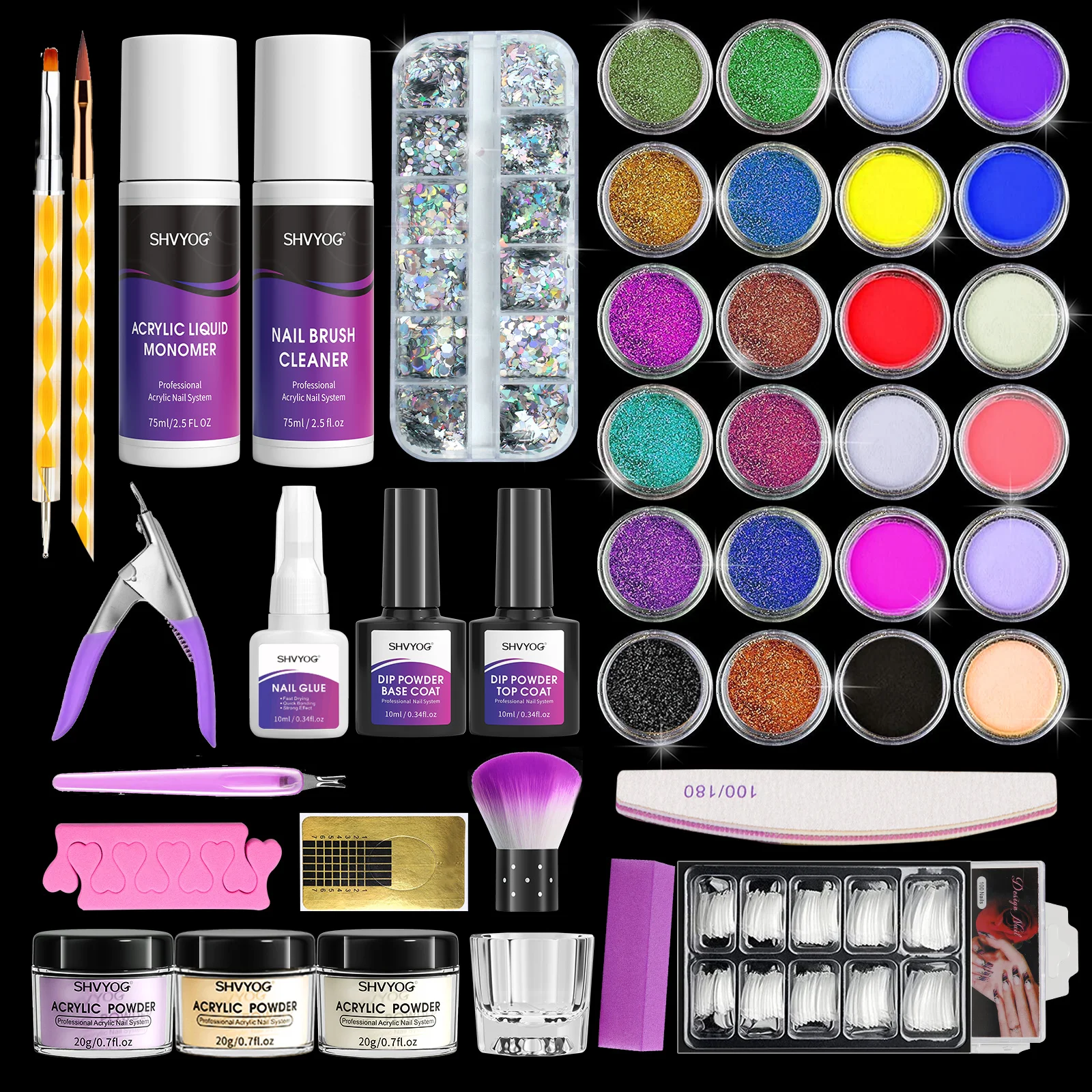Acrylic powder liquid brush flash file point neutral pen nail enhancement tool set professional acrylic nail enhancement set
Acrylic powder liquid brush flash file point neutral pen nail enhancement tool set professional acrylic nail enhancement set