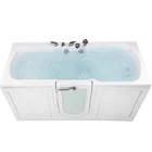 Zink K102 CUPC big two people walk in bathtub with shower massage walk-in tub with door