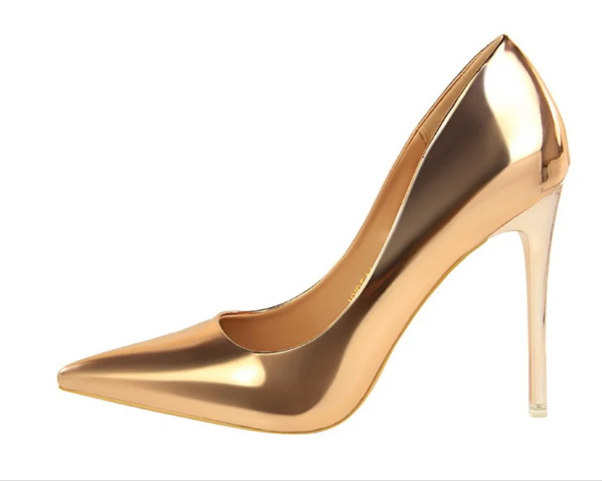 Silver Metallic Color Professional Women's Ladies Sexy Platform PU Leather Thin High Heel Shoes, Multiple colors
Silver Metallic Color Professional Women's Ladies Sexy Platform PU Leather Thin High Heel Shoes, Multiple colors