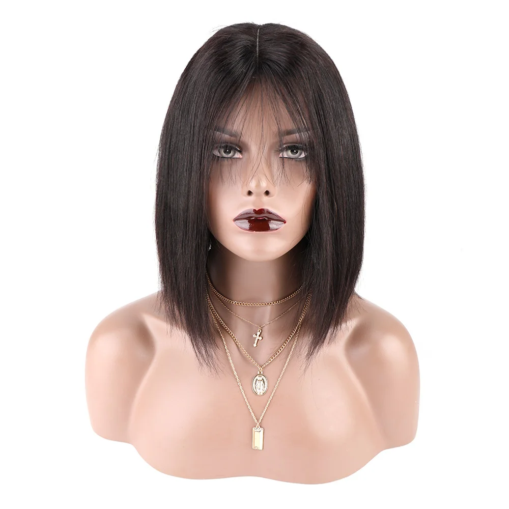 straight bob Brazilian Virgin Human Hair Lace Front Wig for Women 2x6 Inch Swiss Lace Deep Part Pre Plucked with Baby Hair 150%
straight bob Brazilian Virgin Human Hair Lace Front Wig for Women 2x6 Inch Swiss Lace Deep Part Pre Plucked with Baby Hair 150%