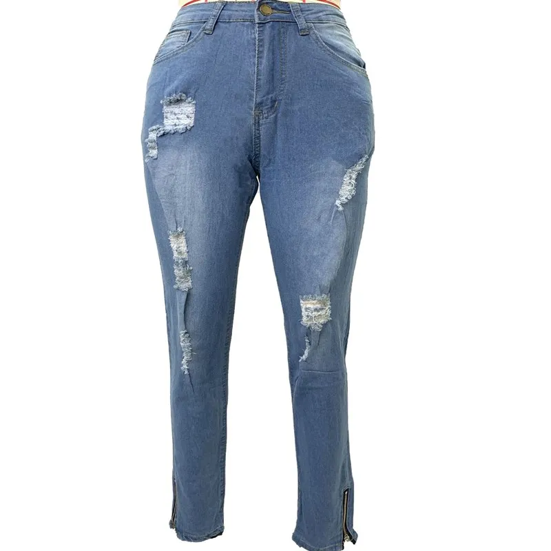 NZ-007 autumn and winter high waist stretch ladies jeans women's jeans ripped jeans women, Blue
NZ-007 autumn and winter high waist stretch ladies jeans women's jeans ripped jeans women, Blue