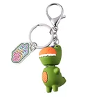 Gifts Custom Spring Mounted Dinosaur Keyring 3D Keychain Figure For Gifts And Promotion