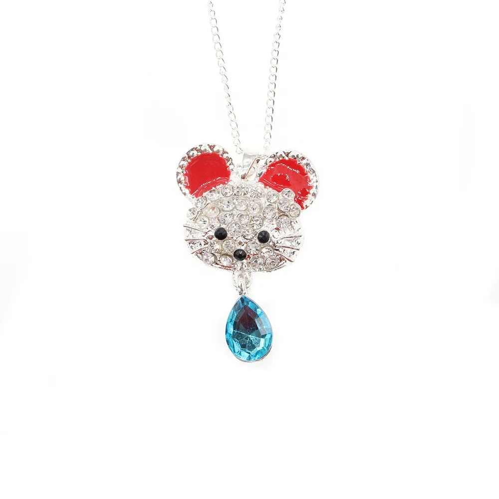 Cartoon Crystal Rhinestone Cute Animal Necklace Cat Pendant Jewelry Necklace, As picture
Cartoon Crystal Rhinestone Cute Animal Necklace Cat Pendant Jewelry Necklace, As picture