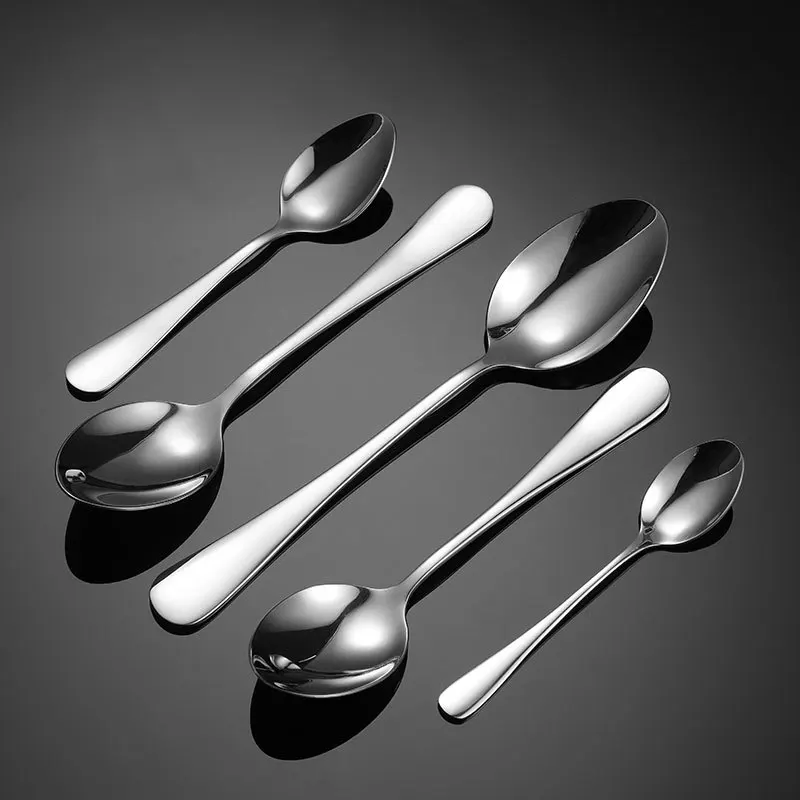 Good quality stainless steel 304 silver spoon set flatware cutlery spoon for hotel, As pictures
Good quality stainless steel 304 silver spoon set flatware cutlery spoon for hotel, As pictures