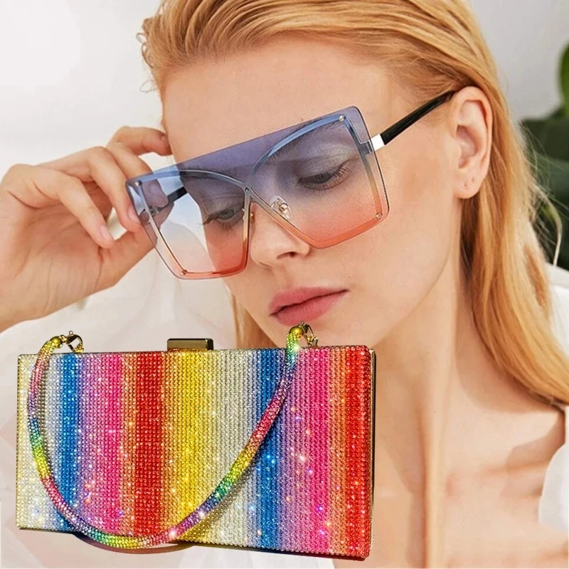 2021 Rainbow Party Diamond Wedding Clutch sunglasses Evening Bag Luxury Designer Purse and Handbags for Women, 1colors
2021 Rainbow Party Diamond Wedding Clutch sunglasses Evening Bag Luxury Designer Purse and Handbags for Women, 1colors