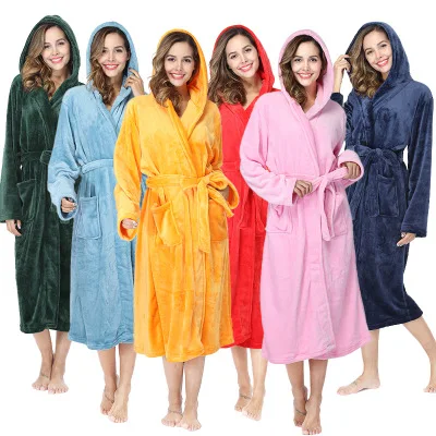 QZ Custom Logo Luxury Warm Skin Friendly Flannel Coral Women's Sleepwear Plus Size Home Wear Women Men Sleepwear Robe, Customized colors 
QZ Custom Logo Luxury Warm Skin Friendly Flannel Coral Women's Sleepwear Plus Size Home Wear Women Men Sleepwear Robe, Customized colors