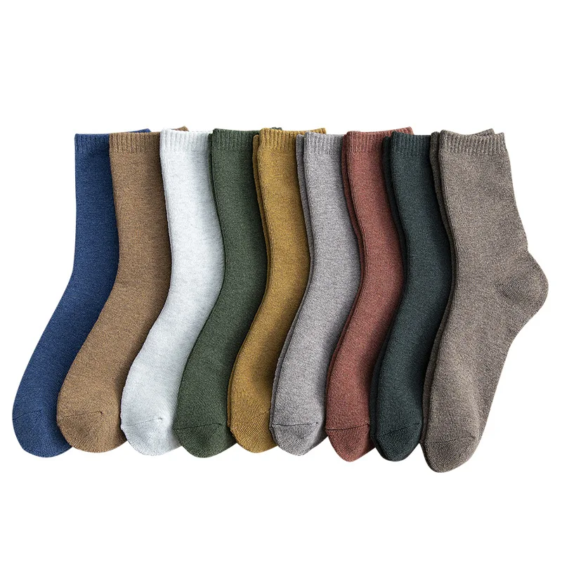 JULY'S SONG Wholesale Thick Thermal Men Socks Solid Winter Warm Terry Socks Soft Mid-calf Casual Male Socks
JULY'S SONG Wholesale Thick Thermal Men Socks Solid Winter Warm Terry Socks Soft Mid-calf Casual Male Socks