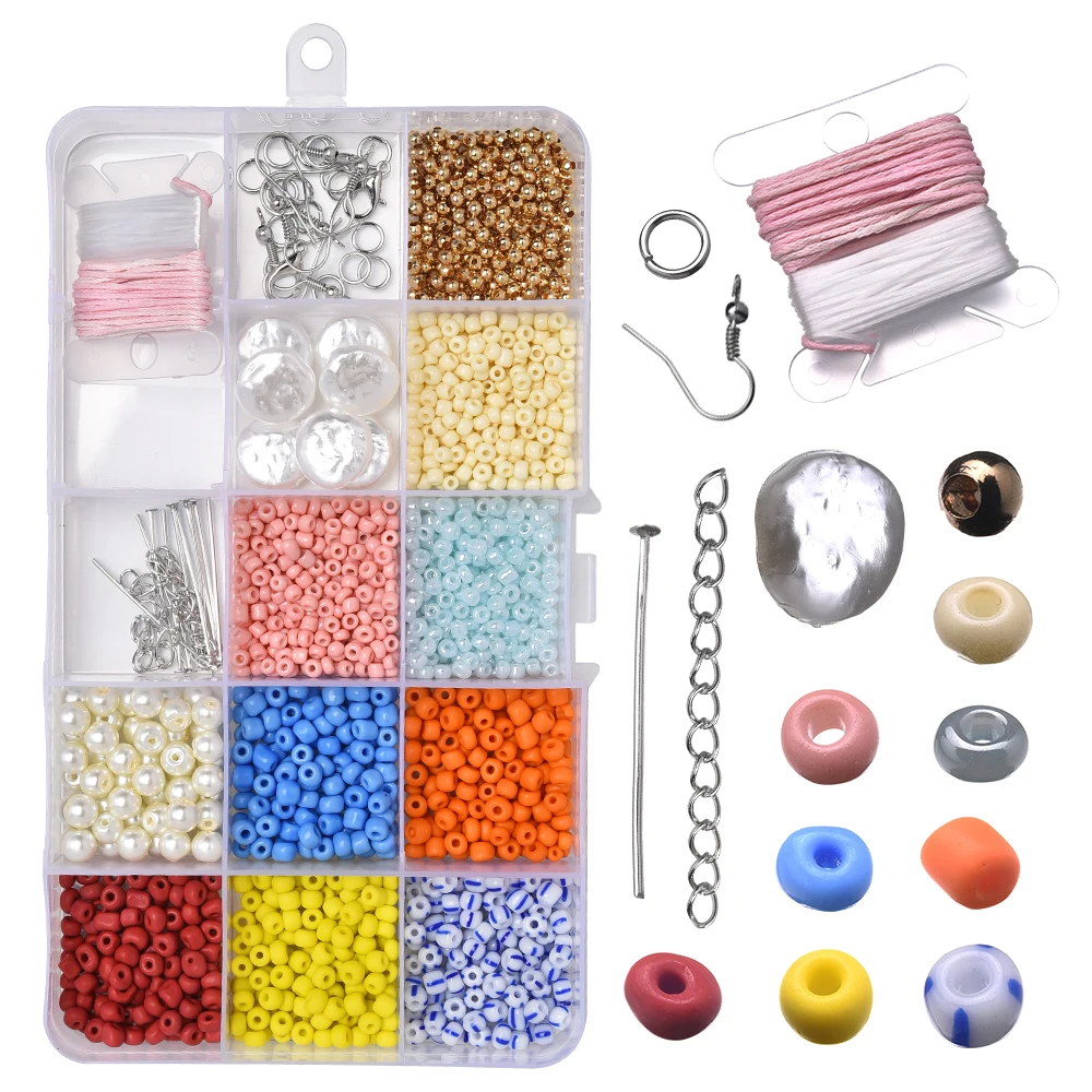 In Stock 2021 New Necklace&Bracelet&Earing DIY Jewelry Pearl+Glass Seed Beads DIY Jewelry Charms Making Supplies, As photo
In Stock 2021 New Necklace&Bracelet&Earing DIY Jewelry Pearl+Glass Seed Beads DIY Jewelry Charms Making Supplies, As photo
