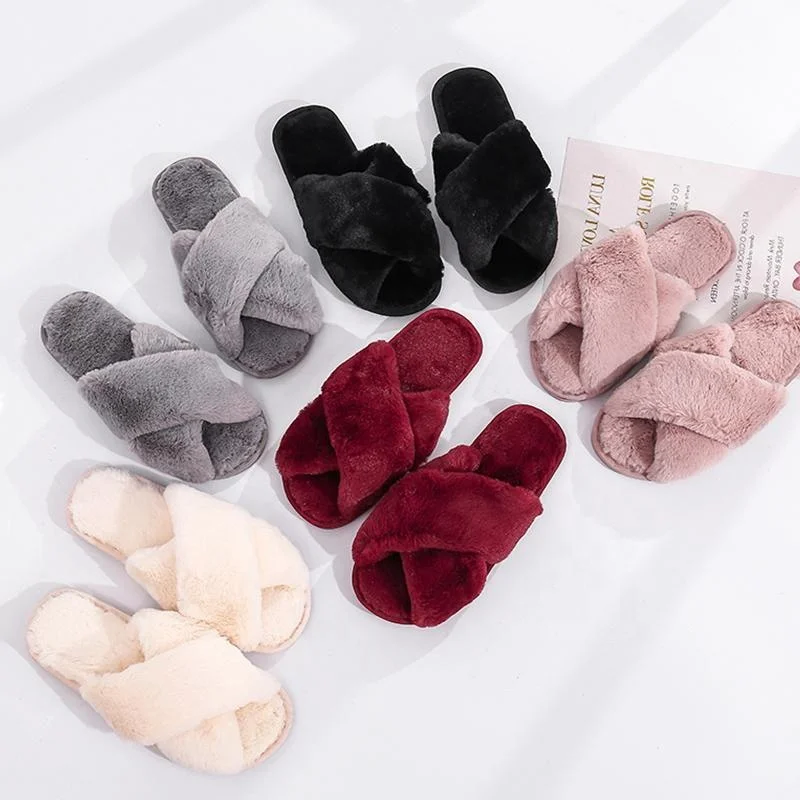Bed Room Criss Cross Female Sandals Women Furry Warm Indoor Rabbit Fur Slippers For Winter, Grey,pink,white,brown
Bed Room Criss Cross Female Sandals Women Furry Warm Indoor Rabbit Fur Slippers For Winter, Grey,pink,white,brown