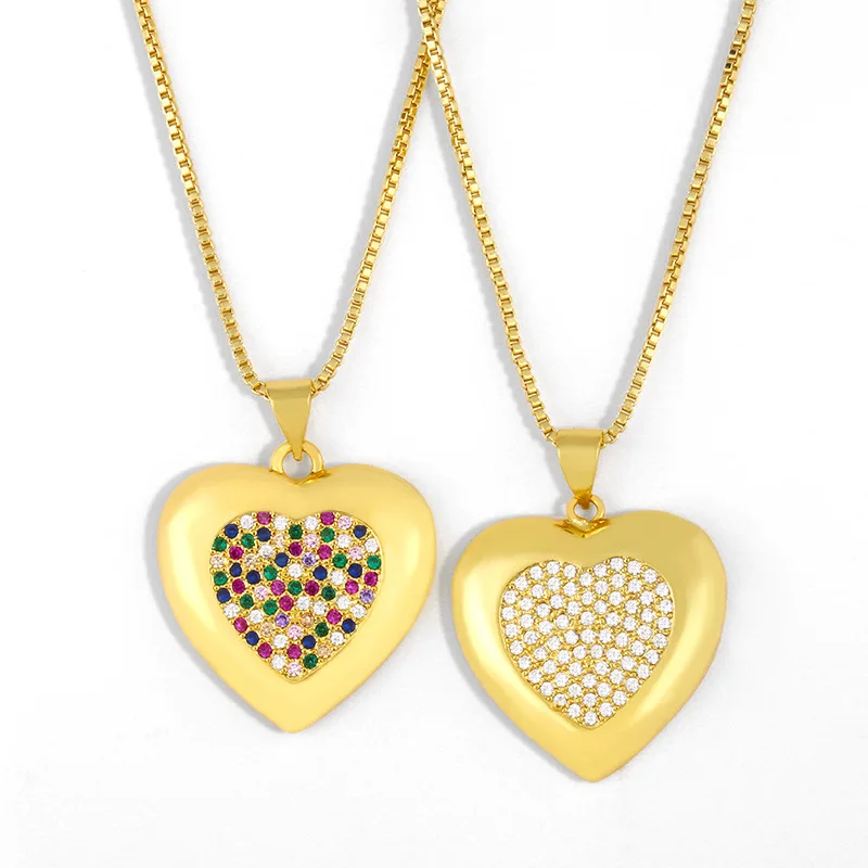 New Wholesale Friendship Necklace 18K Gold Plated Diamond Zircon CZ Micro Paved Heart Shape Pendant Necklace, Gold plating
New Wholesale Friendship Necklace 18K Gold Plated Diamond Zircon CZ Micro Paved Heart Shape Pendant Necklace, Gold plating