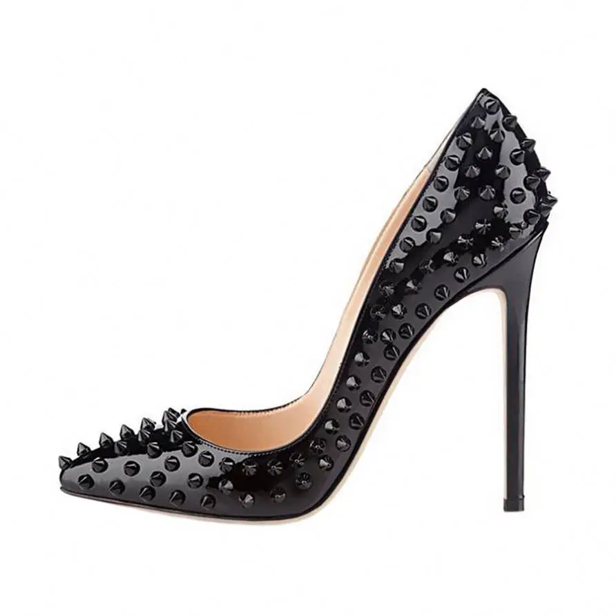 elegant hot sale wholesale women shoes sexy high heels super high heels stiletto rivet pumps with stud, Customized color
elegant hot sale wholesale women shoes sexy high heels super high heels stiletto rivet pumps with stud, Customized color