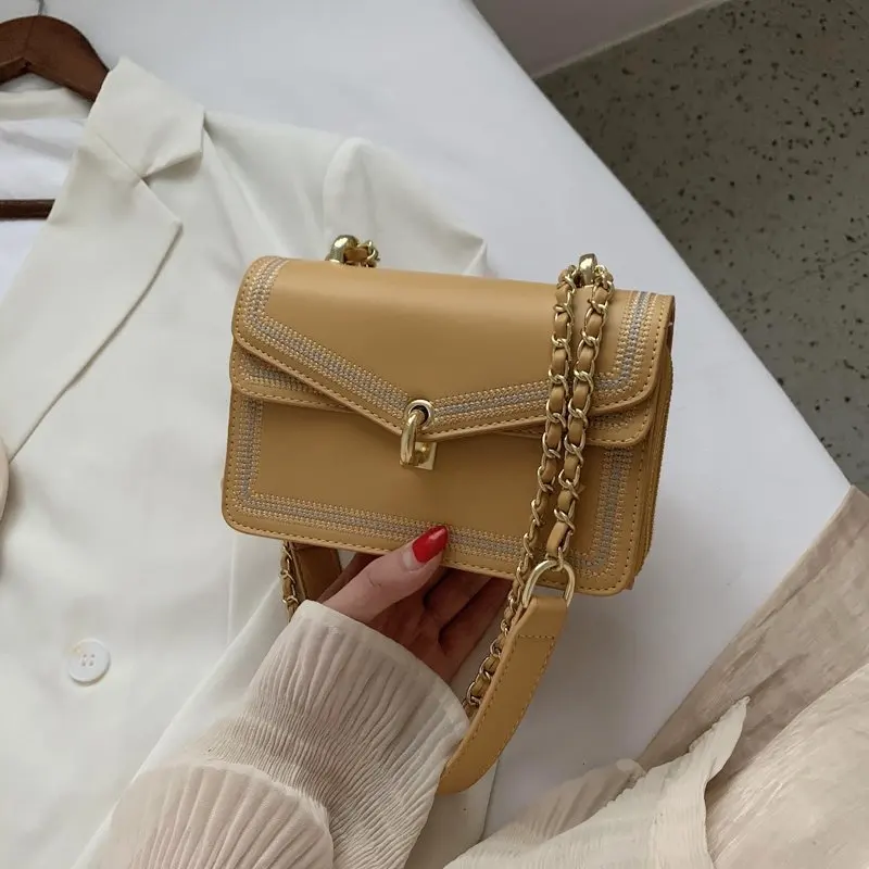 2021 popular new trendy fashion chain bag casual female bag embroidery thread wild shoulder messenger small square bag, 6colors
2021 popular new trendy fashion chain bag casual female bag embroidery thread wild shoulder messenger small square bag, 6colors