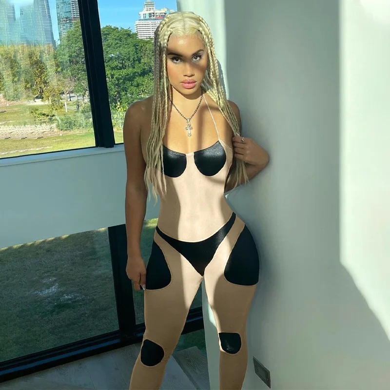 YD - P144846W New arrival INS fashion Summer 2021 new color blocking patchwork sexy slim fit sports Jumpsuit
YD - P144846W New arrival INS fashion Summer 2021 new color blocking patchwork sexy slim fit sports Jumpsuit