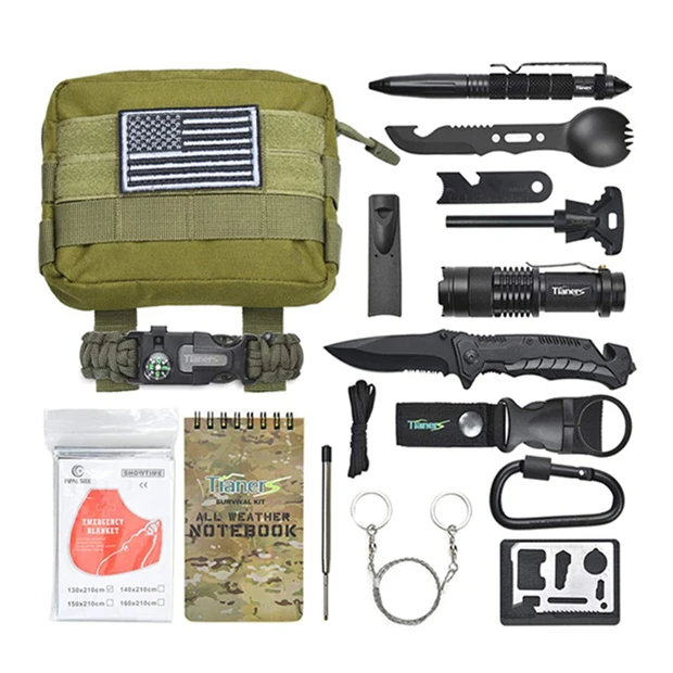 Amazon 16 in 1 SOS kit tasche emergency outdoor hiking survival kit, Multi-colors 
Amazon 16 in 1 SOS kit tasche emergency outdoor hiking survival kit, Multi-colors