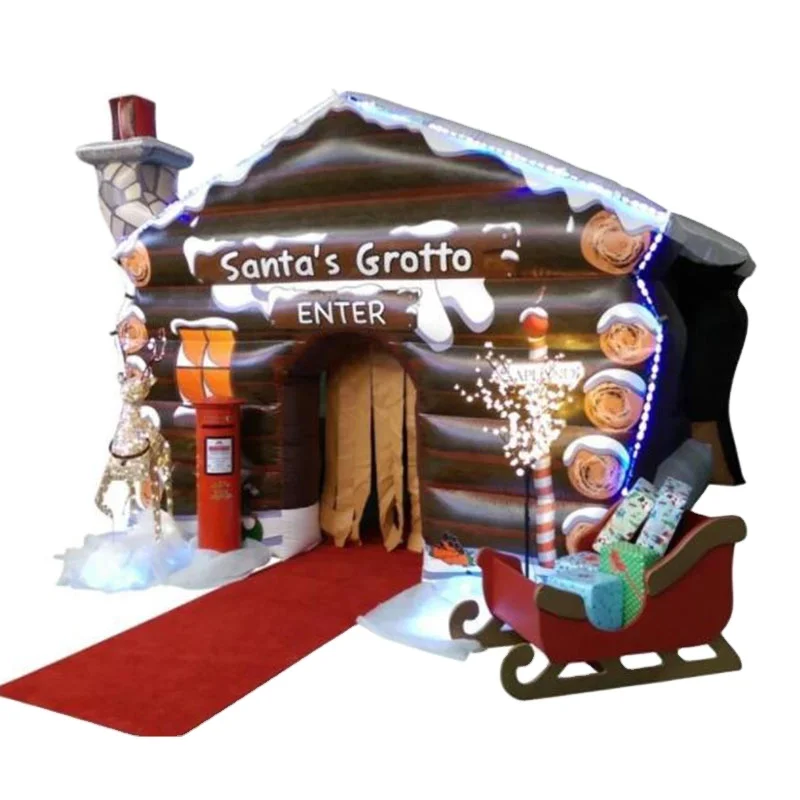 Free Shipping! 4X3x3mh Funny Christmas Outdoor Decoration Inflatable Santa Grotto Christmas House Santa Tent For Sale
Free Shipping! 4X3x3mh Funny Christmas Outdoor Decoration Inflatable Santa Grotto Christmas House Santa Tent For Sale