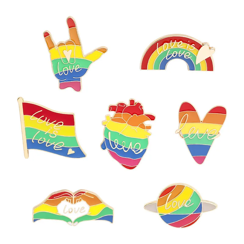 Clothing Bag Accessories Lapel Pins Gift for Kids Letter Heart Love is Love Rainbow Enamel Brooches, Gold
Clothing Bag Accessories Lapel Pins Gift for Kids Letter Heart Love is Love Rainbow Enamel Brooches, Gold