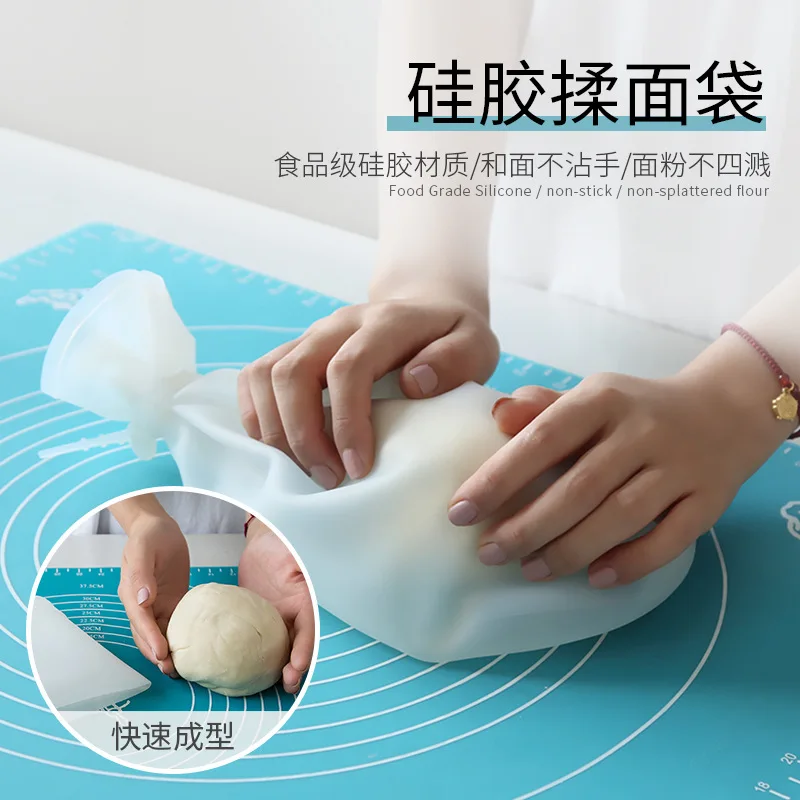 Food Grade Silicone Material Kitchen Kneading Bag Multifunctional Household Non-stick Hand Kneading Bag, White
Food Grade Silicone Material Kitchen Kneading Bag Multifunctional Household Non-stick Hand Kneading Bag, White
