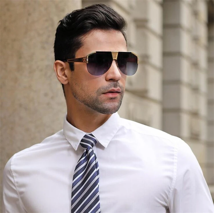 Fashion Vintage Square Driving Mens Oversized Metal Shades Sunglasses 2021 Men Luxury Brand Famous Designer Sun Glasses For Male, As show /custom colors
Fashion Vintage Square Driving Mens Oversized Metal Shades Sunglasses 2021 Men Luxury Brand Famous Designer Sun Glasses For Male, As show /custom colors