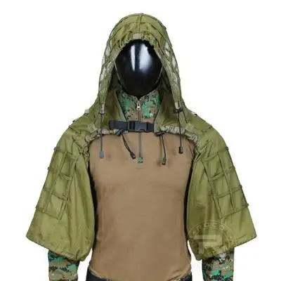 Good Quality Custom Military Uniform Polyester Unisex Tactical Geely Sniper Camouflage Cloak Field War Suit for Men
Good Quality Custom Military Uniform Polyester Unisex Tactical Geely Sniper Camouflage Cloak Field War Suit for Men