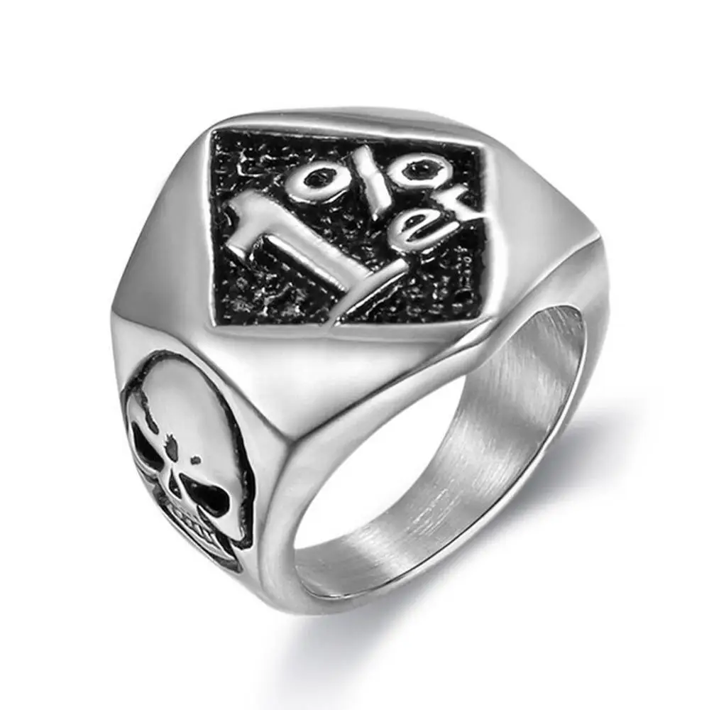 Stainless Steel Fashion Men's Biker One Pencenter 1% Ring For Man Motorcycle Ring Jewelry
Stainless Steel Fashion Men's Biker One Pencenter 1% Ring For Man Motorcycle Ring Jewelry
