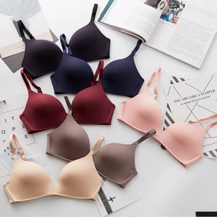 Girls Fashion Simple Solid Color Push Up Wireless T-shirt Bra Comfort Women Seamless Bra, As picture
Girls Fashion Simple Solid Color Push Up Wireless T-shirt Bra Comfort Women Seamless Bra, As picture