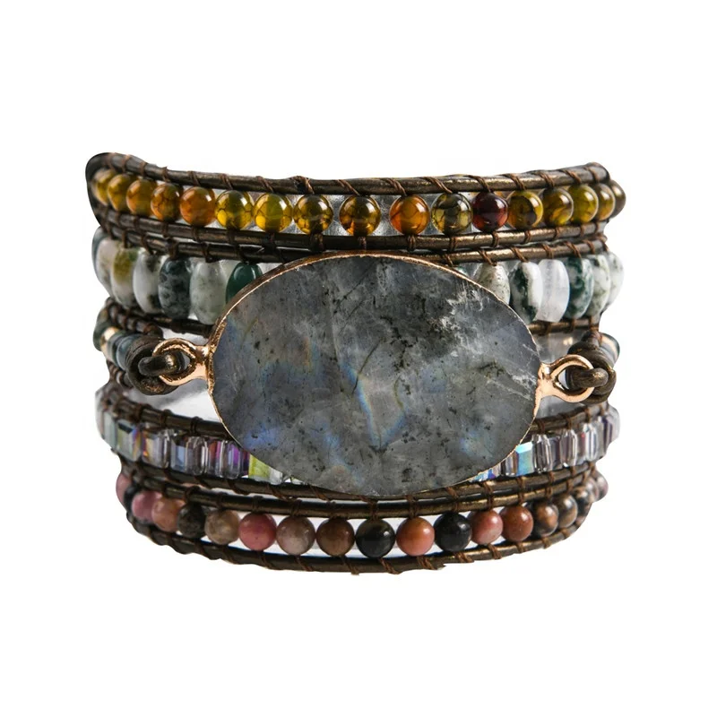 5 Layers Mixed Colorful Jade Natural Stone Beads Wrap Bracelet Handmade Gift Jewelry For Women
5 Layers Mixed Colorful Jade Natural Stone Beads Wrap Bracelet Handmade Gift Jewelry For Women