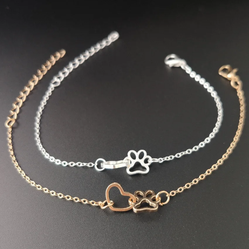 Popular jewelry simple personality female anklet love dog print dog paw bracelet
Popular jewelry simple personality female anklet love dog print dog paw bracelet
