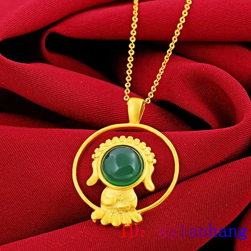 Jade Buddha Pendant Necklace Gemstone Fashion Charm Zircon Jewelry Natural Chalcedony 925 Silver Gifts Women Amulet Crystal
Jade Buddha Pendant Necklace Gemstone Fashion Charm Zircon Jewelry Natural Chalcedony 925 Silver Gifts Women Amulet Crystal