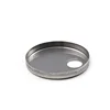 Round Stainless Steel brushed Fire Pit Cover, Top Steel Pail Lever Lid