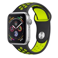 

Soft Silicone Sport Strap Replacement Bands Compatible for Apple Watch Series 5 iWatch 4 3 2 1 Sport Nike+ Edition