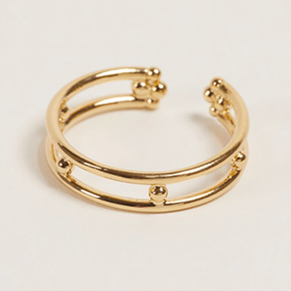 Fashion Silver Ring Jewelry 925 Sterling Silver 18k Gold Plated Beaded Layer Stackable Ring
Fashion Silver Ring Jewelry 925 Sterling Silver 18k Gold Plated Beaded Layer Stackable Ring