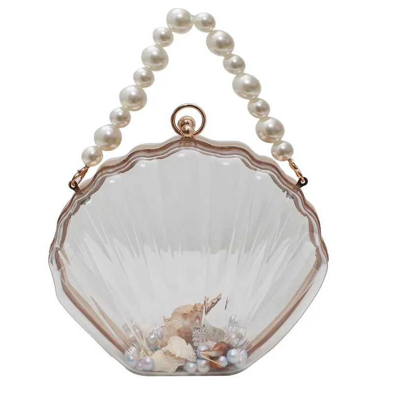 Candy Color New trend acrylic transparent bag INS pearl shell crossbody bag Women Handbag
Candy Color New trend acrylic transparent bag INS pearl shell crossbody bag Women Handbag