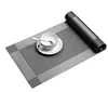 Personalise Customized Waterproof Gray Color Gift set PVC placemat, vinyl table Dining placemat For Hotel