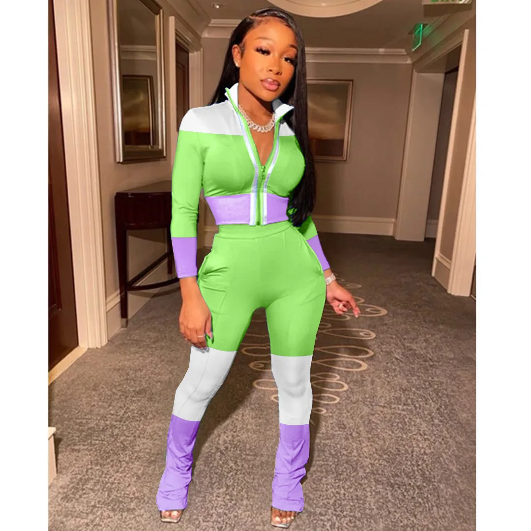 2020 New arrivals autumn collection women contrast Long sleeve top fashion and pants casual two piece set
2020 New arrivals autumn collection women contrast Long sleeve top fashion and pants casual two piece set