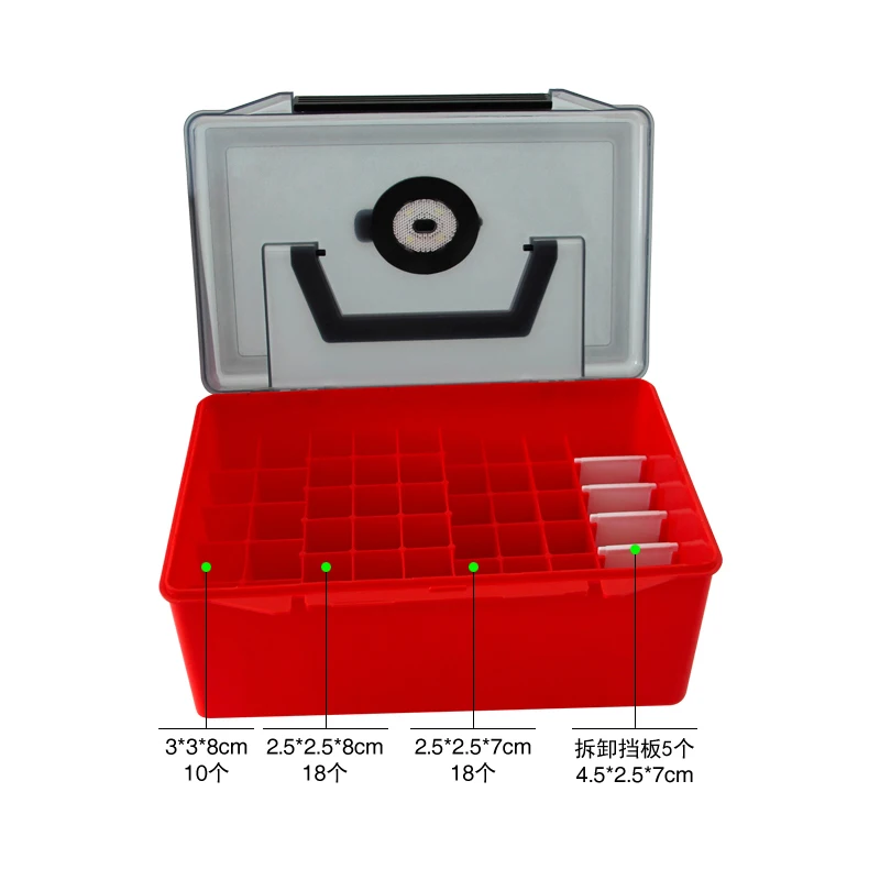 Sportpro Multifunction Portable With Led Lure Box Fishing Tackle Boxes, Red,orange,clear,green,blue
Sportpro Multifunction Portable With Led Lure Box Fishing Tackle Boxes, Red,orange,clear,green,blue