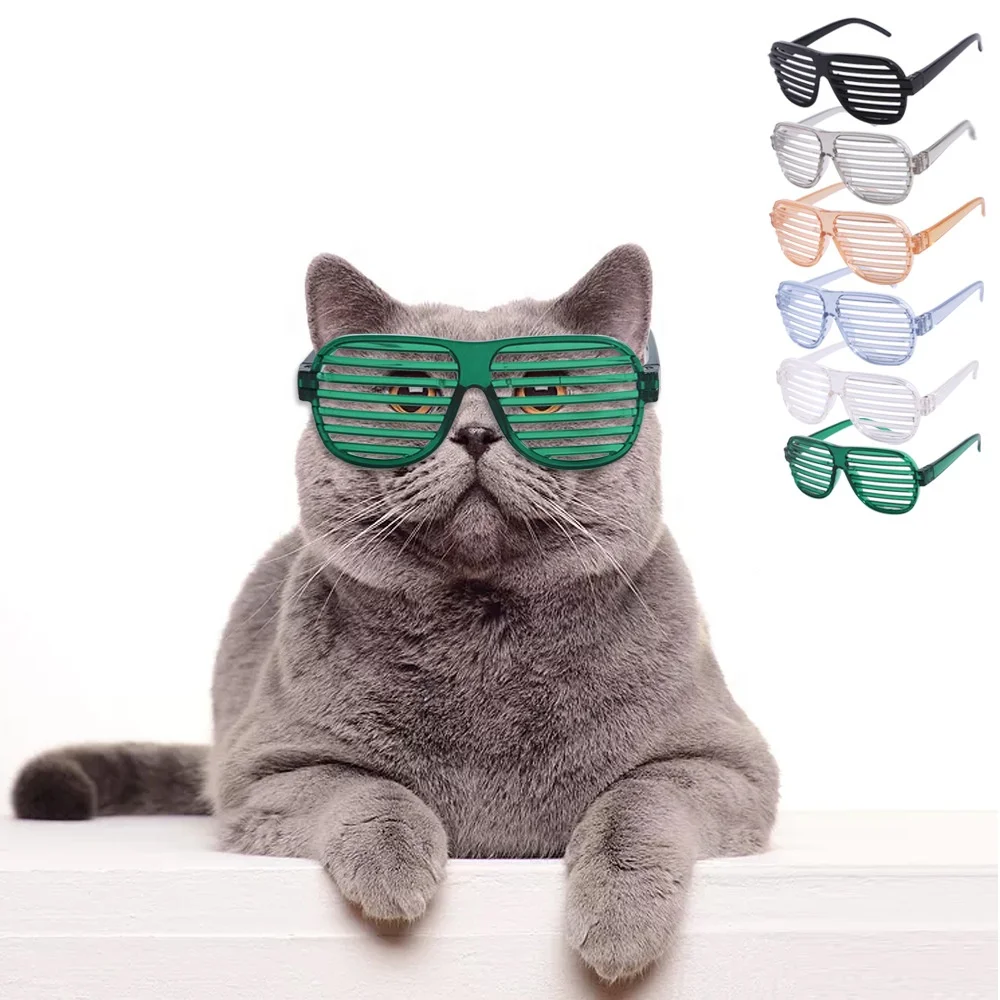 2021 cat party supplies Fashion Modern Design Pane Sunglasses Plastic Pet Accessories Cat Bar Party Glasses
2021 cat party supplies Fashion Modern Design Pane Sunglasses Plastic Pet Accessories Cat Bar Party Glasses