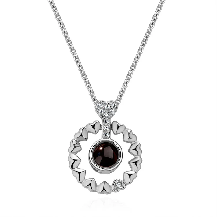 Valentine Necklace jewelry Gift 100 Languages I Love You couple ornaments Angels Eye projection Zircon Pendant Necklaces
Valentine Necklace jewelry Gift 100 Languages I Love You couple ornaments Angels Eye projection Zircon Pendant Necklaces