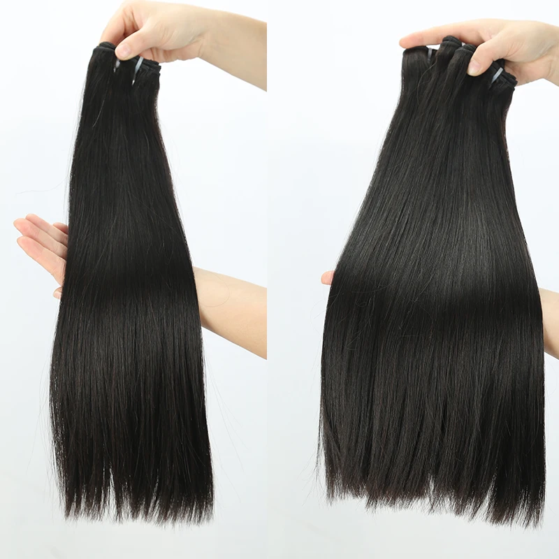 Double Drawn Bone Straight Hair Bundles With Closure Raw Vietnamese Human Hair Extension
Double Drawn Bone Straight Hair Bundles With Closure Raw Vietnamese Human Hair Extension