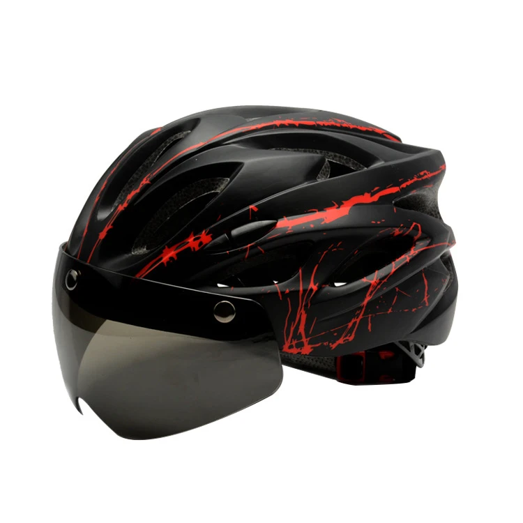 Factory price Helmet road bicycle helmet safety with Magnetic goggles full face bike helmet riding for adult, White red black
Factory price Helmet road bicycle helmet safety with Magnetic goggles full face bike helmet riding for adult, White red black