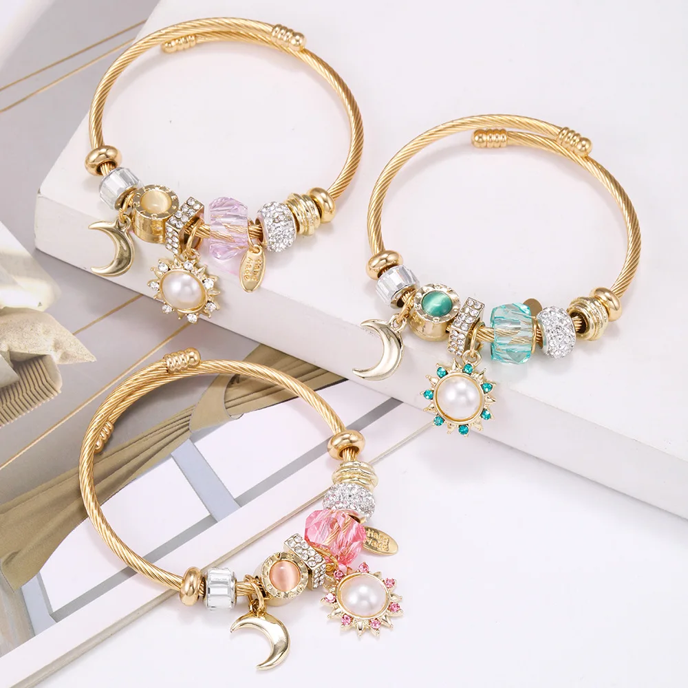 High quality gold plated stainless steel Flower charm bracelet butterfly charm bangle bracelet for women
High quality gold plated stainless steel Flower charm bracelet butterfly charm bangle bracelet for women