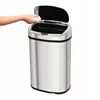 50 liter stainless steel electric automatic open smart infrared sensor large dust bin