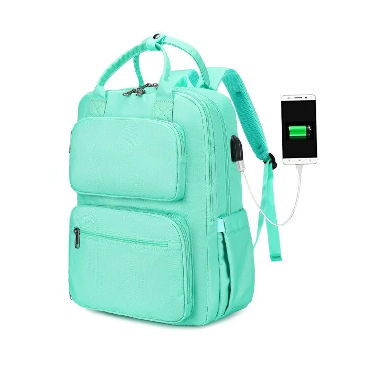 USB Charging Port Suits 15Inch Notebook Laptop Backpack for Men and Women, Lake blue
USB Charging Port Suits 15Inch Notebook Laptop Backpack for Men and Women, Lake blue