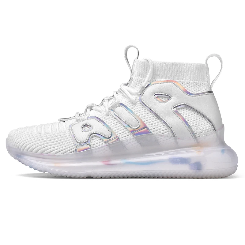 Breathable flying fabric shock absorption wear resistant net socks open sports men's white casual shoes
Breathable flying fabric shock absorption wear resistant net socks open sports men's white casual shoes