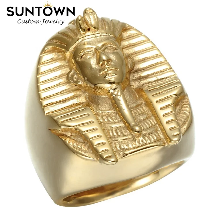 Suntown Custom Pharaoh Stainless Steel Ring Women Gold Filled Ring African Jewelry Accesorios De Mujer Hip Hop Mens Accessories
Suntown Custom Pharaoh Stainless Steel Ring Women Gold Filled Ring African Jewelry Accesorios De Mujer Hip Hop Mens Accessories